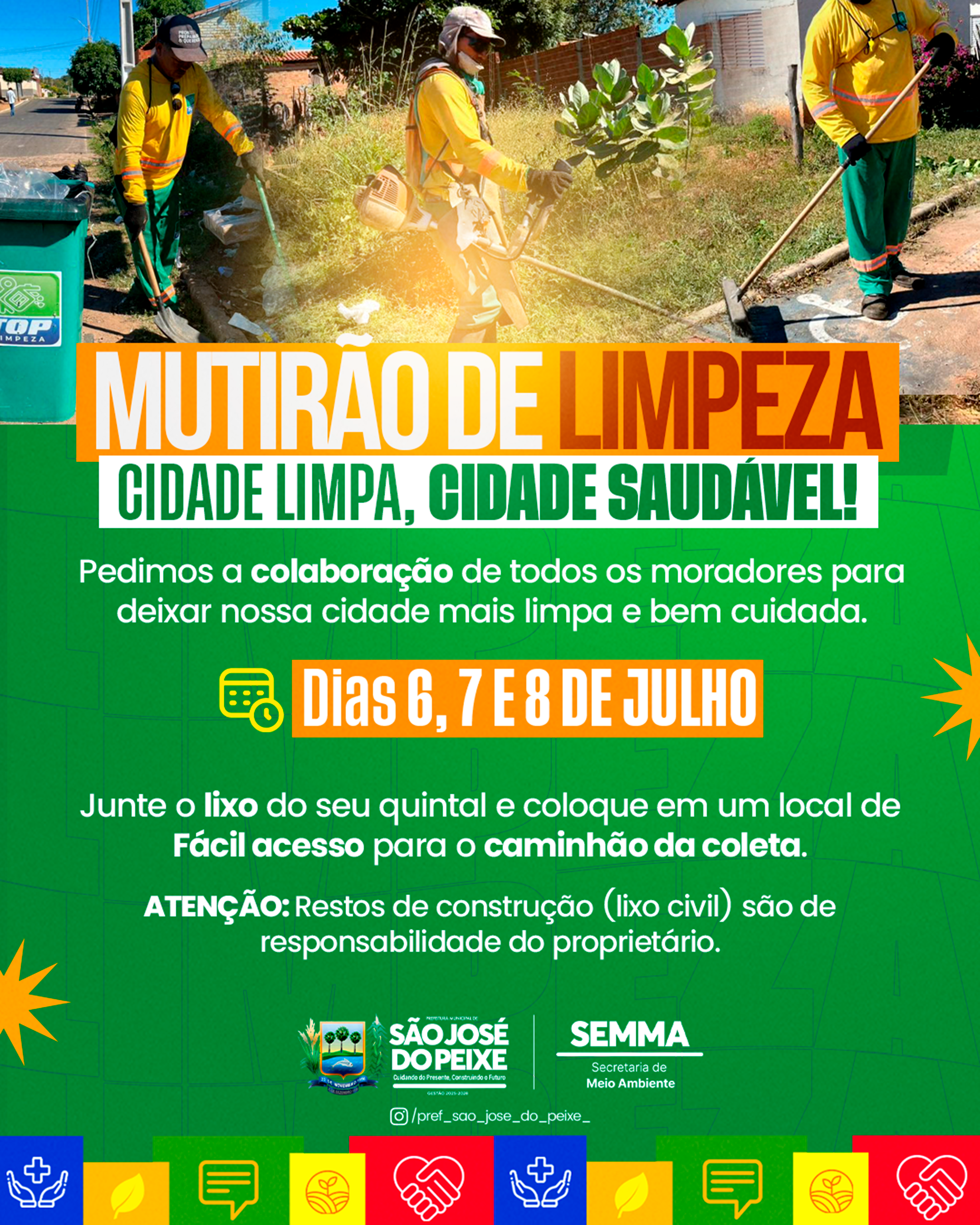 MULTIRÃO DA LIMPEZA | CIDADE LIMPA, CIDADE SAUDÁVEL!